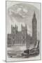 The Clock-Tower and Speaker's Residence, New Houses of Parliament-null-Mounted Giclee Print