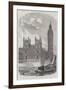 The Clock-Tower and Speaker's Residence, New Houses of Parliament-null-Framed Giclee Print