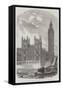 The Clock-Tower and Speaker's Residence, New Houses of Parliament-null-Framed Stretched Canvas