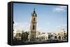 The Clock Tower in Old Jaffa, Tel Aviv, Israel, Middle East-Yadid Levy-Framed Stretched Canvas