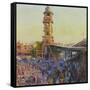 The Clock Tower, Last Light, Jodhpur-Andrew Gifford-Framed Stretched Canvas