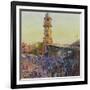 The Clock Tower, Last Light, Jodhpur-Andrew Gifford-Framed Giclee Print