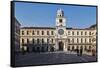 The Clock Tower, Piazza dei Signori, Padua, Veneto, Italy, Europe-Marco Brivio-Framed Stretched Canvas