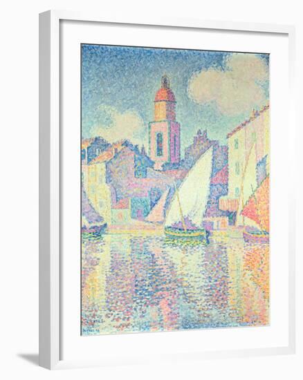 The Clocktower at St. Tropez, 1896-Paul Signac-Framed Giclee Print