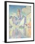 The Clocktower at St. Tropez, 1896-Paul Signac-Framed Giclee Print