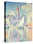 The Clocktower at St. Tropez, 1896-Paul Signac-Stretched Canvas