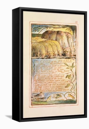 The Clod and the Pebble: Plate 32 from Songs of Innocence and of Experience C.1815-26-William Blake-Framed Stretched Canvas