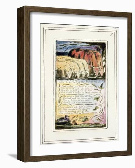 The Clod and the Pebble: Plate 33 from Songs of Innocence and of Experience C.1802-08-William Blake-Framed Giclee Print