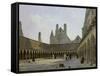 The Cloister of Mont Saint-Michel-Emmanuel Lansyer-Framed Stretched Canvas