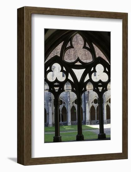 The Cloister, the Cistercian Abbey of Noirlac, Bruere-Allichamps, Cher, Centre, France, Europe-Godong-Framed Photographic Print