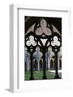 The Cloister, the Cistercian Abbey of Noirlac, Bruere-Allichamps, Cher, Centre, France, Europe-Godong-Framed Photographic Print