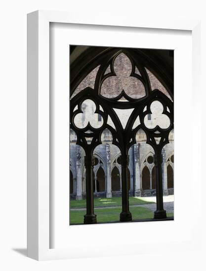 The Cloister, the Cistercian Abbey of Noirlac, Bruere-Allichamps, Cher, Centre, France, Europe-Godong-Framed Photographic Print