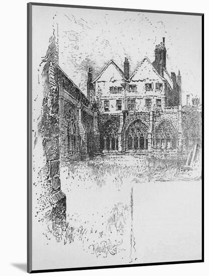 'The Cloisters, Westminster Abbey', 1890-Herbert Railton-Mounted Premium Giclee Print