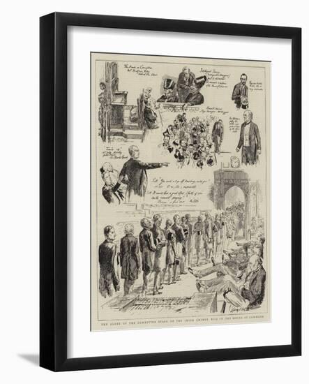 The Close of the Committee Stage of the Irish Crimes Bill in the House of Commons-Sydney Prior Hall-Framed Giclee Print