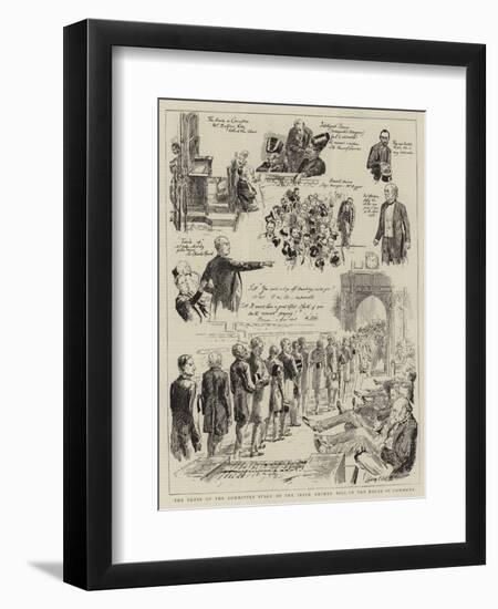 The Close of the Committee Stage of the Irish Crimes Bill in the House of Commons-Sydney Prior Hall-Framed Giclee Print