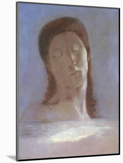 The Closed Eyes, 1890-Odilon Redon-Mounted Giclee Print