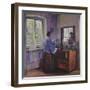 The Closed Shutters (Oil on Canvas)-Elizabeth Nourse-Framed Giclee Print