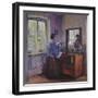 The Closed Shutters (Oil on Canvas)-Elizabeth Nourse-Framed Giclee Print