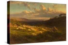 The Closing Day, Scene in Sussex, 1872-George Vicat Cole-Stretched Canvas