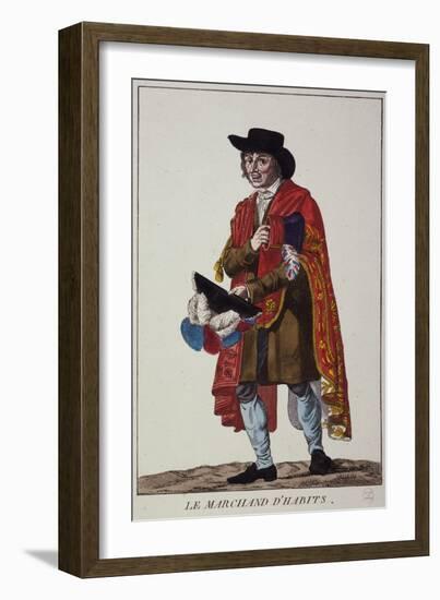 The Clothes Seller-null-Framed Giclee Print