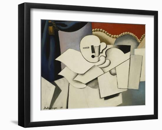 The Clown; Le Pierrot, 1922-Roger de La Fresnaye-Framed Giclee Print