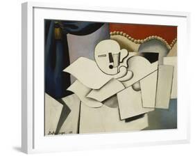 The Clown; Le Pierrot, 1922-Roger de La Fresnaye-Framed Giclee Print