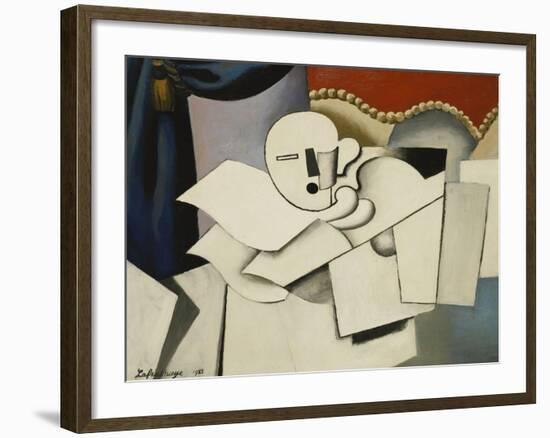 The Clown; Le Pierrot, 1922-Roger de La Fresnaye-Framed Giclee Print