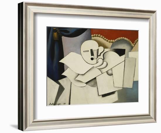 The Clown; Le Pierrot, 1922-Roger de La Fresnaye-Framed Giclee Print