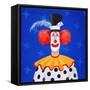 The Clown-John Wright-Framed Stretched Canvas