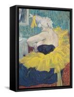 The Clowness Cha-U-Kao in a Tutu, 1895-Henri de Toulouse-Lautrec-Framed Stretched Canvas