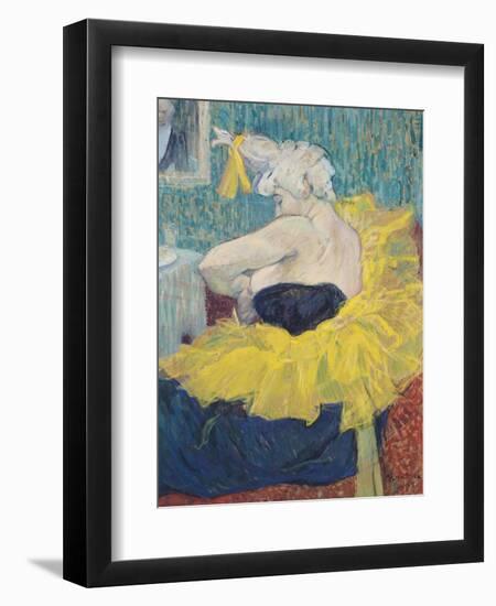 The Clowness Cha-U-Kao in a Tutu, 1895-Henri de Toulouse-Lautrec-Framed Giclee Print