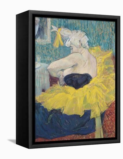 The Clowness Cha-U-Kao in a Tutu, 1895-Henri de Toulouse-Lautrec-Framed Stretched Canvas