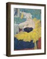 The Clowness Cha-U-Kao in a Tutu, 1895-Henri de Toulouse-Lautrec-Framed Giclee Print