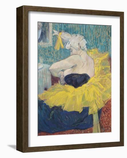 The Clowness Cha-U-Kao in a Tutu, 1895-Henri de Toulouse-Lautrec-Framed Giclee Print