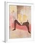 The Clowness Cha-U-Kao Seated, 1896-Henri de Toulouse-Lautrec-Framed Giclee Print