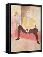 The Clowness Cha-U-Kao Seated, 1896-Henri de Toulouse-Lautrec-Framed Stretched Canvas