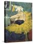 The Clowness Cha-U-Kao-Henri de Toulouse-Lautrec-Stretched Canvas