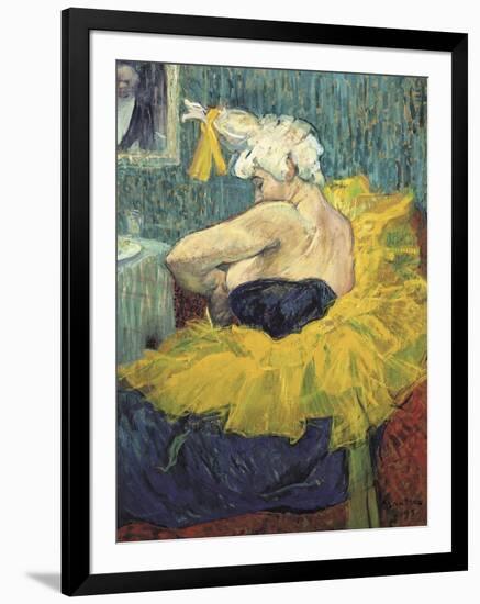 The Clowness Cha-U-Kao-Henri de Toulouse-Lautrec-Framed Art Print