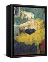 The Clowness Cha-U-Kao-Henri de Toulouse-Lautrec-Framed Stretched Canvas