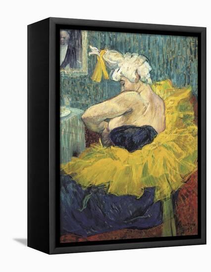 The Clowness Cha-U-Kao-Henri de Toulouse-Lautrec-Framed Stretched Canvas