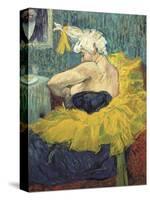 The Clowness Cha-U-Kao-Henri de Toulouse-Lautrec-Stretched Canvas