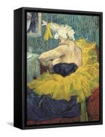 The Clowness Cha-U-Kao-Henri de Toulouse-Lautrec-Framed Stretched Canvas