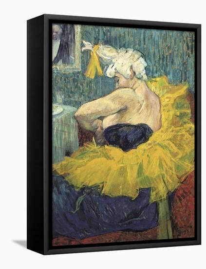 The Clowness Cha-U-Kao-Henri de Toulouse-Lautrec-Framed Stretched Canvas