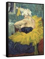 The Clowness Cha-U-Kao-Henri de Toulouse-Lautrec-Framed Stretched Canvas