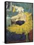 The Clowness Cha-U-Kao-Henri de Toulouse-Lautrec-Framed Stretched Canvas