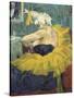 The Clowness Cha-U-Kao-Henri de Toulouse-Lautrec-Stretched Canvas