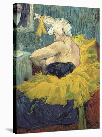 The Clowness Cha-U-Kao-Henri de Toulouse-Lautrec-Stretched Canvas