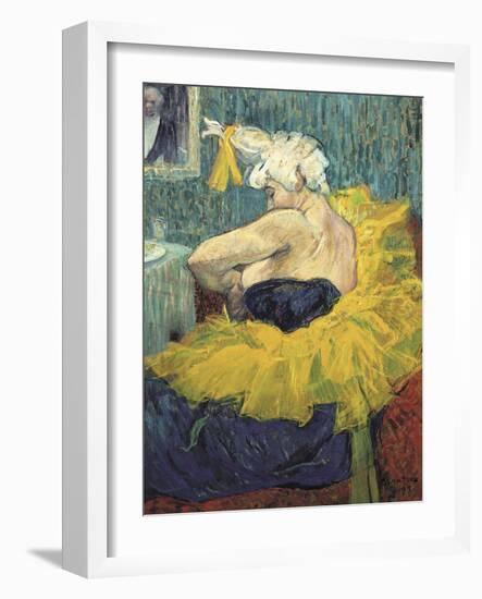 The Clowness Cha-U-Kao-Henri de Toulouse-Lautrec-Framed Art Print