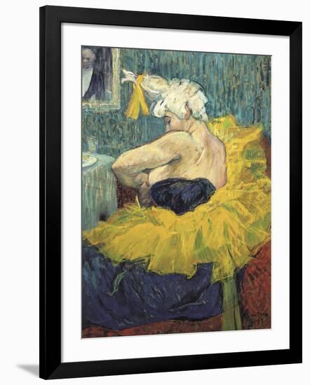 The Clowness Cha-U-Kao-Henri de Toulouse-Lautrec-Framed Art Print