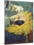 The Clowness Cha-U-Kao-Henri de Toulouse-Lautrec-Mounted Art Print